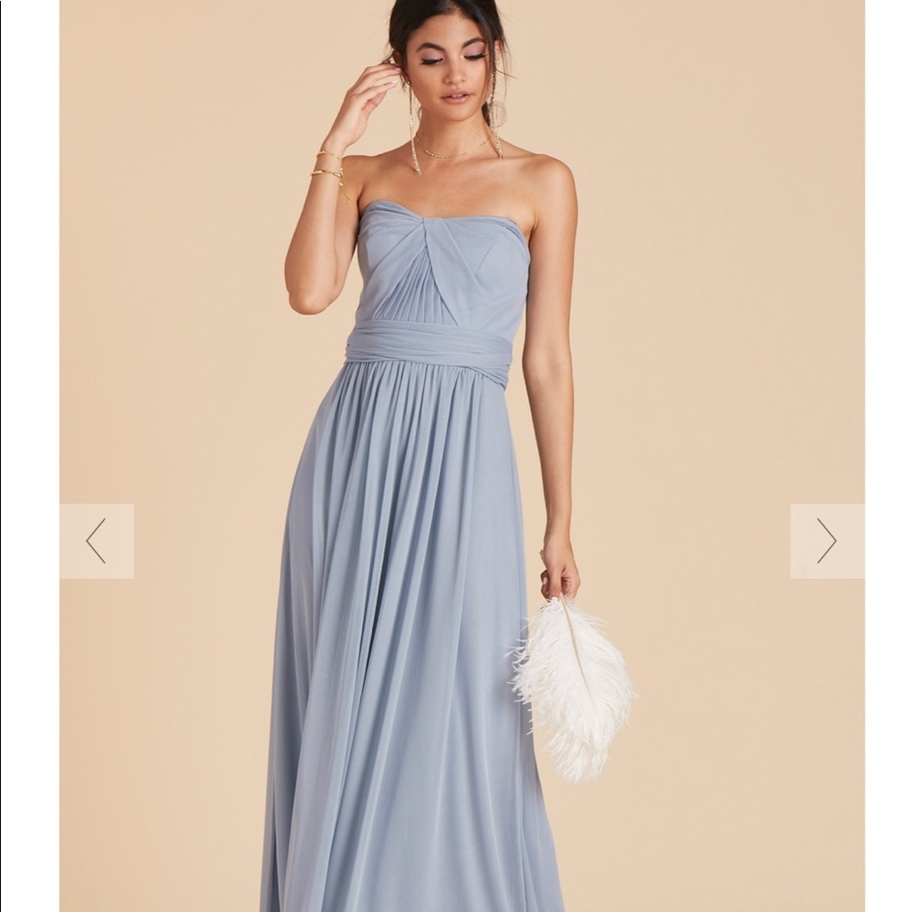 CHICKY CONVERTIBLE DRESS - DUSTY BLUE